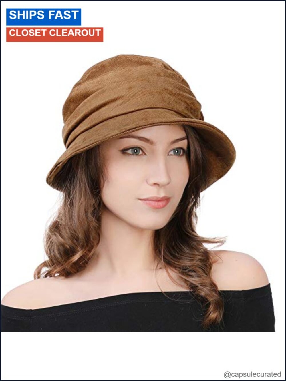 Comhats Womens 1920s Vintage Cloche Bucket Hat Packable Floppy Winter Party